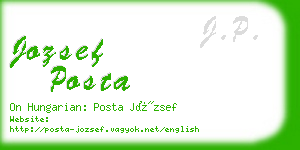 jozsef posta business card